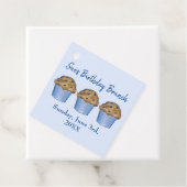 Étiquettes Cadeau Dimanche Petit-déjeuner Brunch Party Blueberry Muf (En situation)