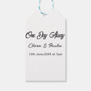 Étiquettes-cadeau Dîner de répétition la veille du nom da