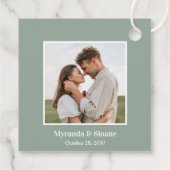 Étiquettes Cadeau Dîner de répétition photo Eucalyptus (Dos)