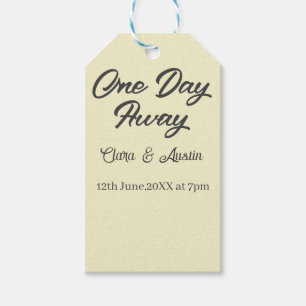 Étiquettes-cadeau Dîner de répétition Un jour avant la nuit précédan