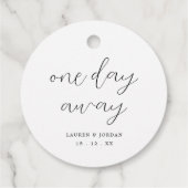 Étiquettes Cadeau Dîner Rustique De Répétition Un Jour De Mariage (Dos)