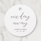 Étiquettes Cadeau Dîner Rustique De Répétition Un Jour De Mariage (Devant)