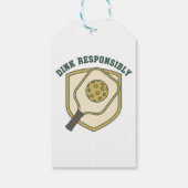 Étiquettes-cadeau  Dink de manière responsable (Dos)