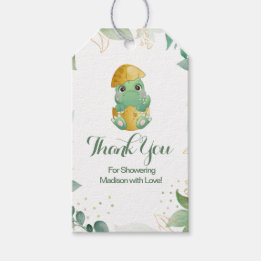 Étiquettes-cadeau Dino Baby Shower Fille ou Garçon