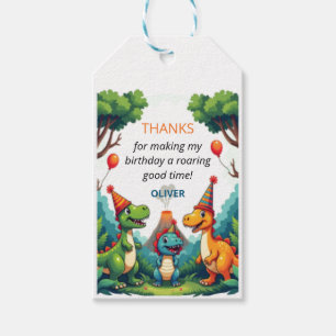 Étiquettes-cadeau Dino Dinosaur Anniversaire Fête des enfants Favori