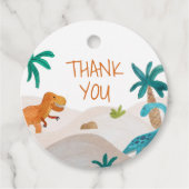 Étiquettes Cadeau Dinos Peints (Devant)