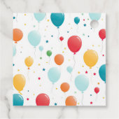 Étiquettes Cadeau Dinosaur Joyeux Anniversaire gris (Dos)