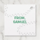 Étiquettes Cadeau Dinosaur T-Rex dans le Casquette du parti fête d'a (Dos)