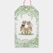 Étiquettes-cadeau Dinosaur Thème Mariage Merci (Dos)
