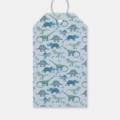 Étiquettes-cadeau Dinosaure Merci personnalisé (Dos)