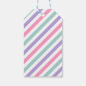 Étiquettes-cadeau Dinosaure rose fête d'anniversaire (Dos)