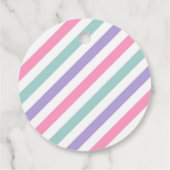 Étiquettes Cadeau Dinosaure rose fête d'anniversaire (Dos)