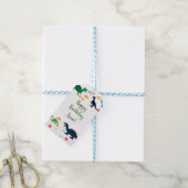 Étiquettes-cadeau Dinosaures colorés mignon Motif (Avec de laficelle)