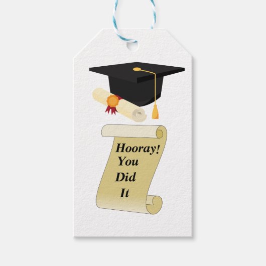 Étiquettes-cadeau Diplôme (Devant)