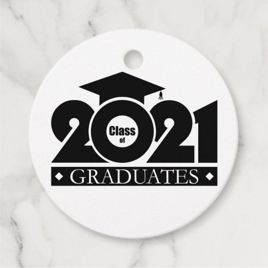 Étiquettes Cadeau Diplômé 2021 (Devant)