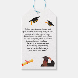 Étiquettes-cadeau Diplômé - Conception universelle pour tous les âg
