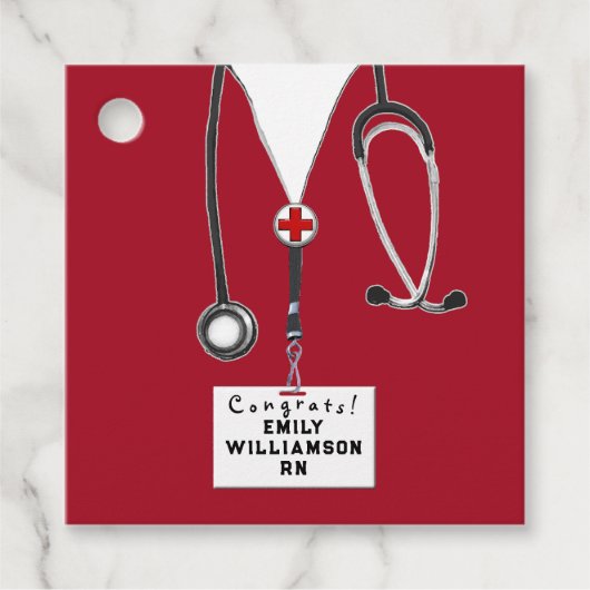 Étiquettes Cadeau Diplôme de l'école de soins infirmiers (Devant)