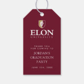 Étiquettes-cadeau Diplôme de l'Université Elon (Devant)
