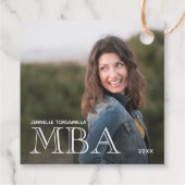 Étiquettes Cadeau Diplôme de MBA Photo (Dos)