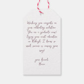 Étiquettes-cadeau Diplôme de monogramme de l'artiste (Dos)