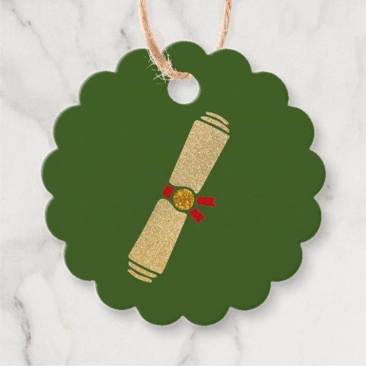 Étiquettes Cadeau Diplôme de parties scintillant (Devant)