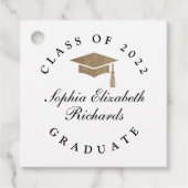 Étiquettes Cadeau Diplôme de script classique (Devant)