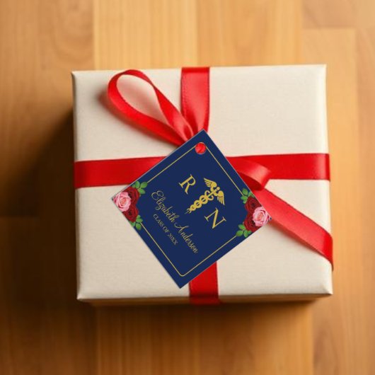 Étiquettes Cadeau Diplôme d'infirmière