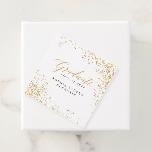 ÉTIQUETTES CADEAU DIPLÔMÉ ÉLÉGANT ET MODERNE (En situation)