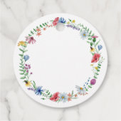 Étiquettes Cadeau Diplôme fleur sauvage (Dos)