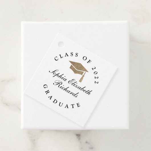 Étiquettes Cadeau Diplôme Style Classique (En situation)