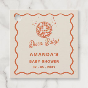 Étiquettes Cadeau Disco Baby Retro Baby shower Disco Super