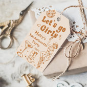 Étiquettes-cadeau Disco Cowgirl Rodeo Bachelorette Party