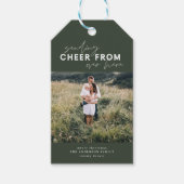 Étiquettes-cadeau distance du script envoi de la réception d'ici (Devant)