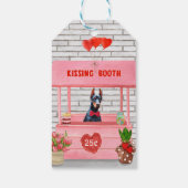 Étiquettes-cadeau Doberman Chien Valentine's Day Kissing Booth (Dos)