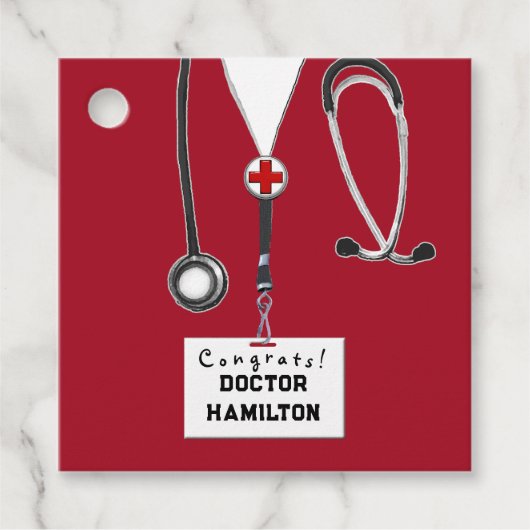 Étiquettes Cadeau Docteur Médicale (Devant)