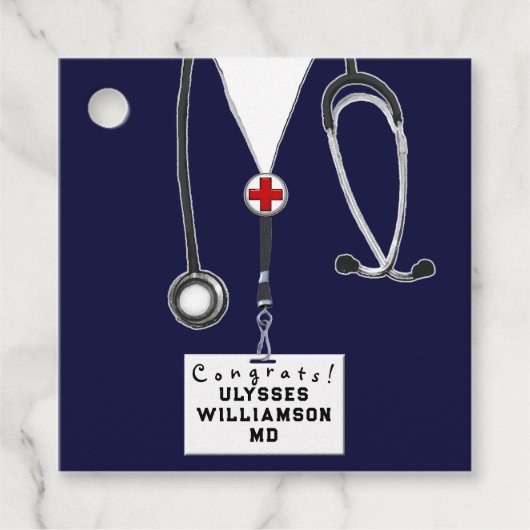 Étiquettes Cadeau Docteur Médicale (Devant)