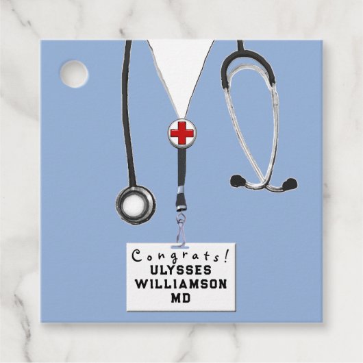 Étiquettes Cadeau Docteur Médicale (Devant)