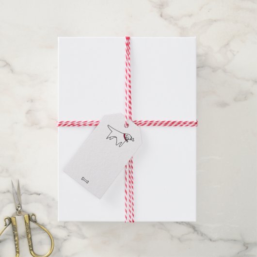 Étiquettes-cadeau Dog Gift Tag (Avec de la ficelle)
