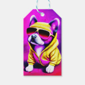 Étiquettes-cadeau Dog with sunglasses (Devant)