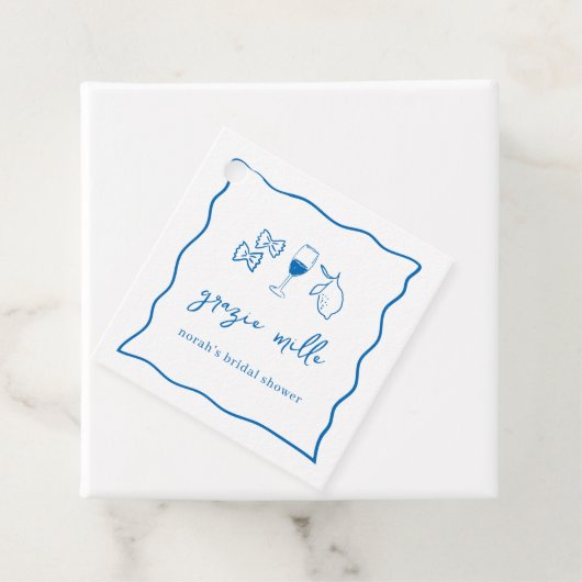 Étiquettes Cadeau Dolce Vita Mariage écriture manuscrite (En situation)