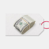 Étiquettes-cadeau Dollars (Devant (Horizontal))