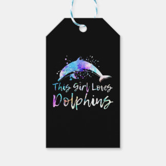 Étiquettes-cadeau don amant dauphin cette fille aime les dauphins