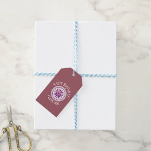ÉTIQUETTES-CADEAU DON D'ANNIVERSAIRE POUR MAMAN, PAPA, MARI, FEMME