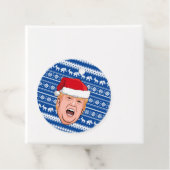 Étiquettes Cadeau Donald Trump en colère Noël (En situation)