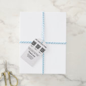 Étiquettes-cadeau Donation Collection conseil pot ajouter votre q r (Avec de laficelle)