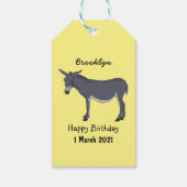Étiquettes-cadeau Donkey cartoon (Dos)