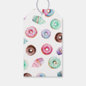 Étiquettes-cadeau Donut 1ère fête d'anniversaire garçon mignon Merci (Dos)