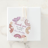 Étiquettes Cadeau Donut Sweet Merci d'anniversaire (En situation)