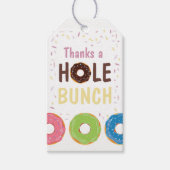 Étiquettes-cadeau Donut thème Anniversaire fête Merci invité (Devant)