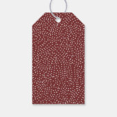 Étiquettes-cadeau Dots de neige d'hiver Joyeuses vacances (Dos)